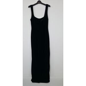 BHLDN Square-Neck Stretch Velvet Sleeveless Maxi Dress Sz Medium